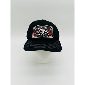 California Republic Snapback Hat Bear Patch Letter Block California Cap